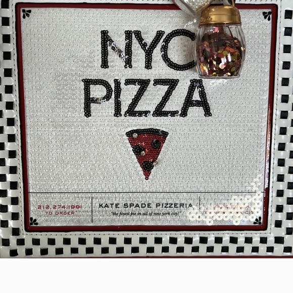 NWT RARE KATE SPADE 3D PIZZA BOX TOP HANDLE CROSSBODY BAG - Picture 5 of 11